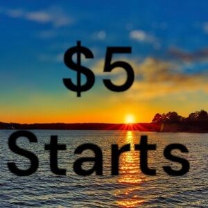 All items in this listing will start at $5 in a live show